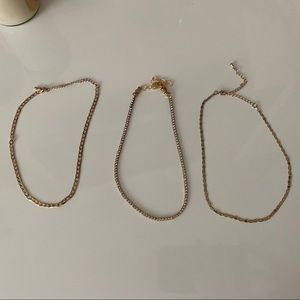 Gold Chain Chokers Bundle